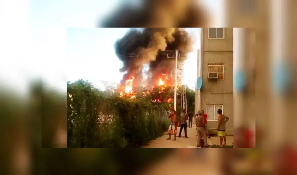 Explosión en planta de gas de Pdvsa en Venezuela. Foto: Noticiascol.com Explosión en planta de gas de Pdvsa en Venezuela. Foto: Noticiascol.com