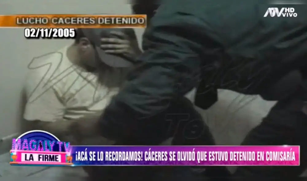 La conductora de televisión le recordó al actor la vez que fue detenido por la policía en aparente estado de ebriedad y consumo de drogas. Foto: captura ATV