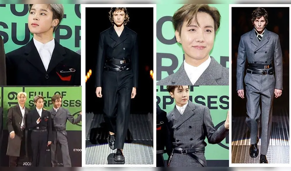 MMA 2019: BTS vistió diseños de la colección de otoño 2019-2019 de Prada.
