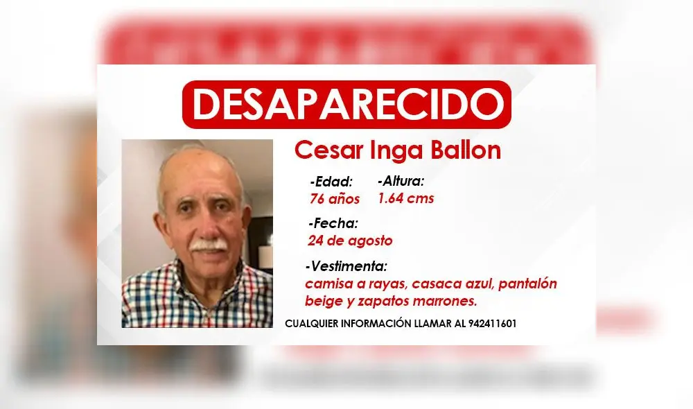 Cualquier información, llamar a a su hija al teléfono: 942411601