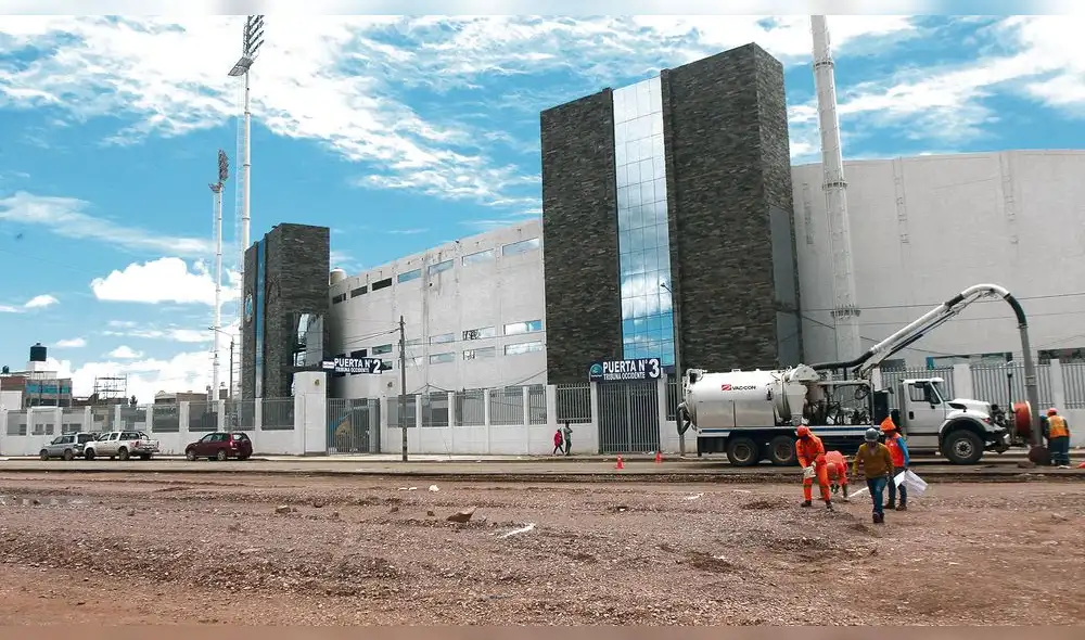 aún. El estadio no está al cien por ciento para la Libertadores.