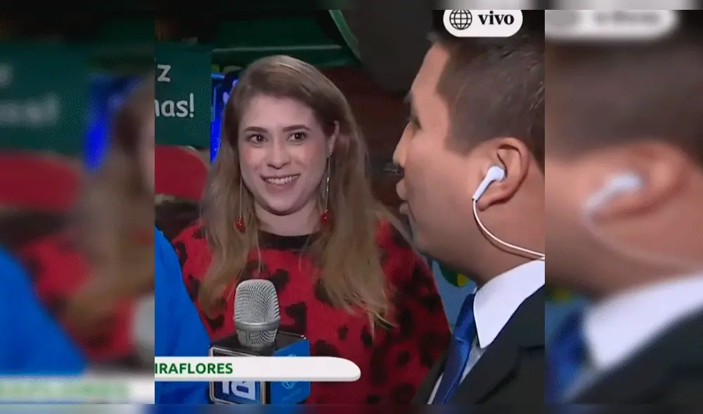 Reportero de América TV confunde a novia de Paolo Guerrero [VIDEO]