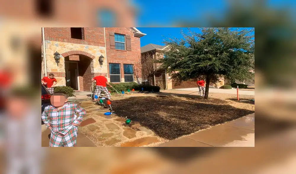 Niño pide lupa como regalo de Navidad y termina incendiado el jardín de su casa [VIDEO] 