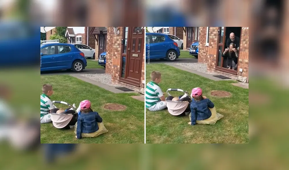 A través de Facebook se hizo viral el tierno momento en que unos niños visitan a sus abuelo en medio de la cuarentena. A través de Facebook se hizo viral el tierno momento en que unos niños visitan a sus abuelo en medio de la cuarentena.