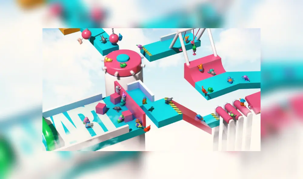 El éxito de Fall Guys no fue previsto por hasta 10 compañías desarrolladores que rechazaron publicar el juego en el marco del GDC 2018. Imagenes: Mediatonic.