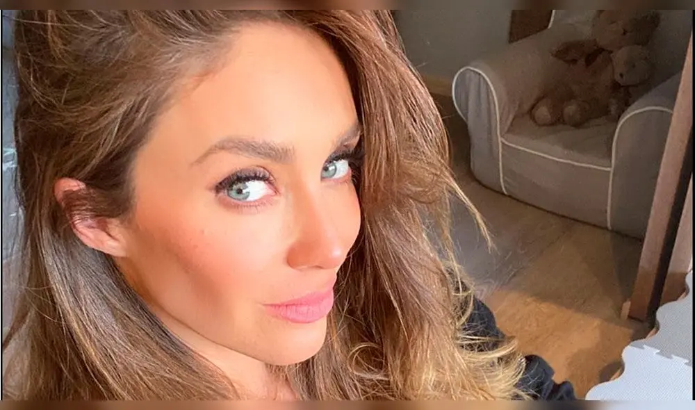 El hijo mayor de Anahí Puente conoce a su  hermanito Emiliano. Foto: Instagram