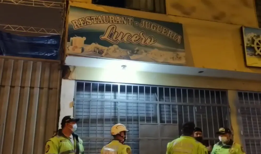 La fachada del restaurante donde se realizaba la fiesta. Foto: Luis Á. Villanueva/URPI-GLR La fachada del restaurante donde se realizaba la fiesta. Foto: Luis Á. Villanueva/URPI-GLR