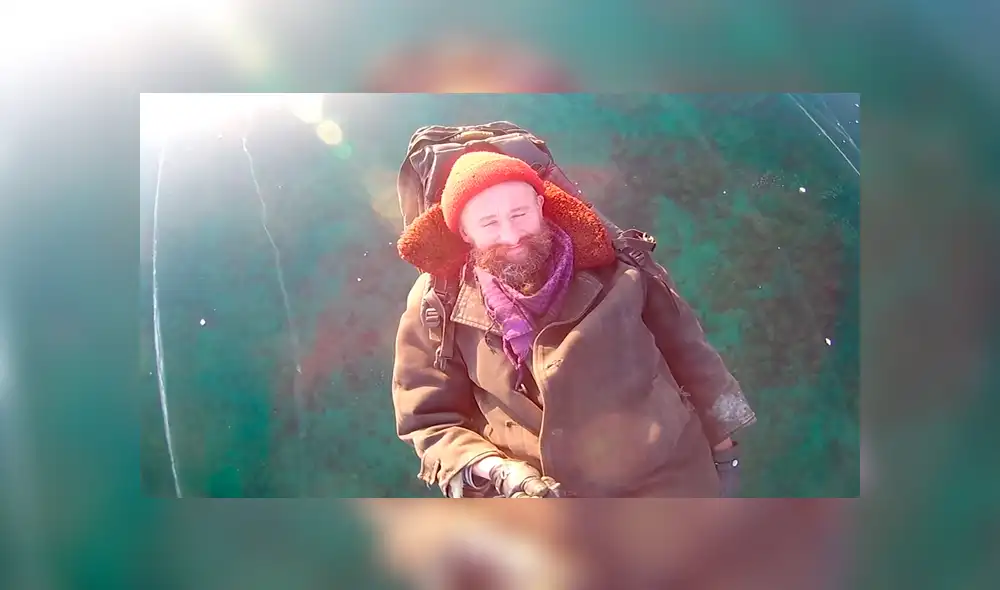 YouTube viral: hombre logra gran hazaña al caminar sobre lago congelado y sorprende a usuarios [VIDEO]