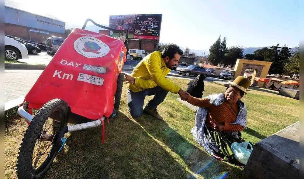 Brasileño que recorre el mundo ayudando a personas con SIDA está en Puno. Brasileño que recorre el mundo ayudando a personas con SIDA está en Puno.