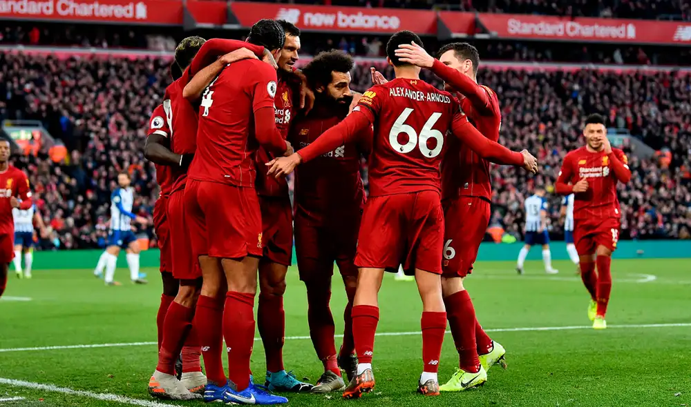 Liverpool venció por 2-1 a Brighton por la fecha 14 de la Premier League Liverpool venció por 2-1 a Brighton por la fecha 14 de la Premier League