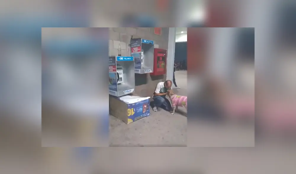 Desliza las imágenes para conocer la tierna acción de un hombre al brindarle abrigo y ropa a un perro callejero. Foto: Juan Echeverria.