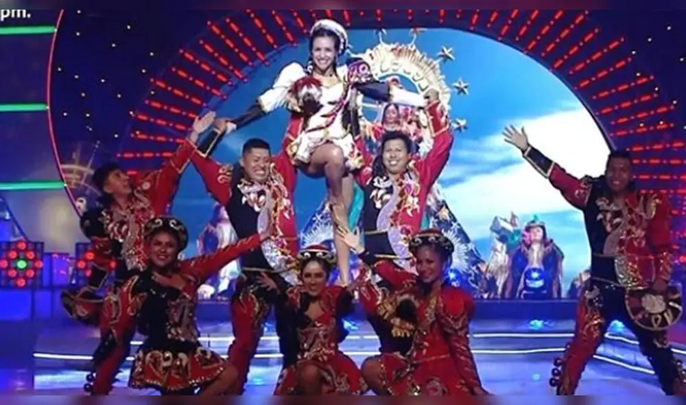 Rosángela Espinoza se roba miradas con increíble baile de caporales Rosángela Espinoza se roba miradas con increíble baile de caporales