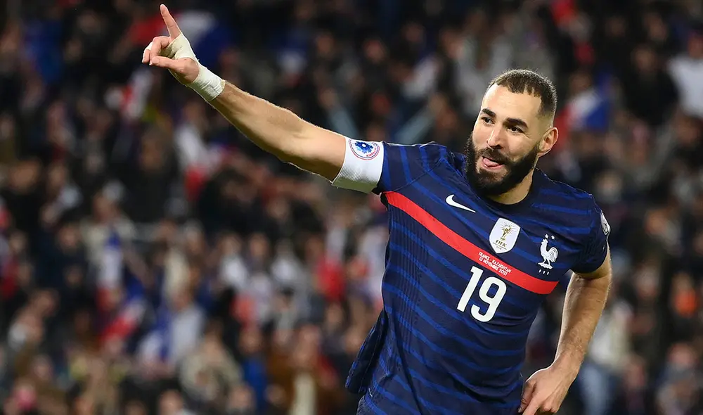 Karim Benzema lleva 433 goles como futbolista profesional. Foto: AFP
