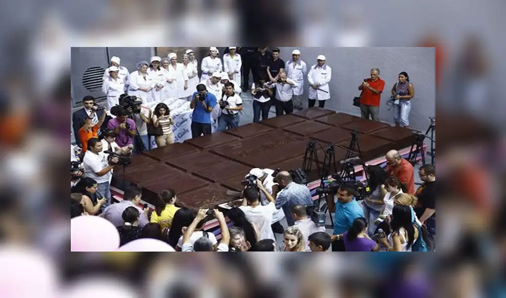 Chefs batirán Récord Guinness con barra de chocolate más grande del mundo 