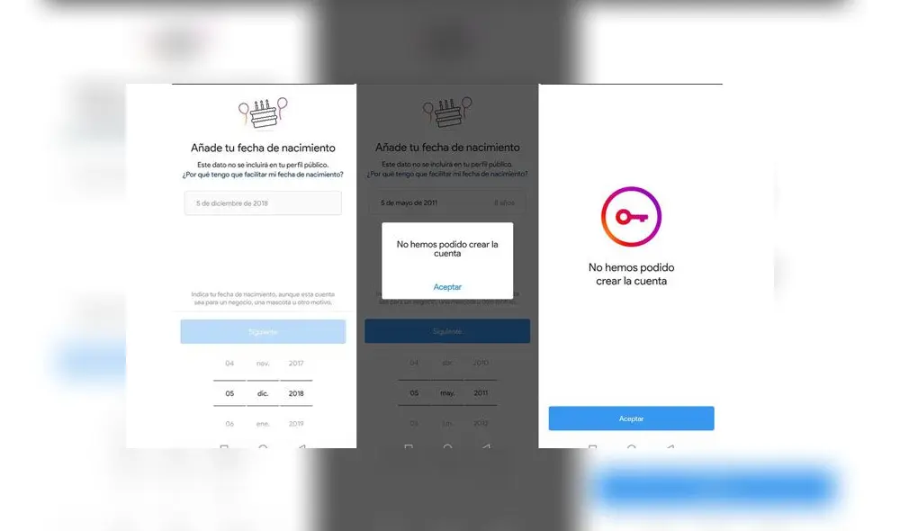 Introducir la fecha de nacimiento será obligatorio en Instagram. Introducir la fecha de nacimiento será obligatorio en Instagram.
