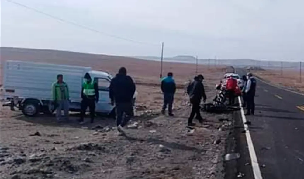 Arequipa: Policía y poblador mueren tras accidente en Castilla