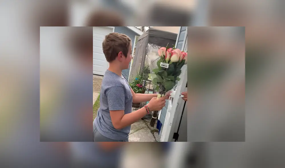 Un niño fue a ver a sus abuelos tras pasar más de siete meses sin verlos por la pandemia del nuevo coronavirus. Foto: YouTube Un niño fue a ver a sus abuelos tras pasar más de siete meses sin verlos por la pandemia del nuevo coronavirus. Foto: YouTube