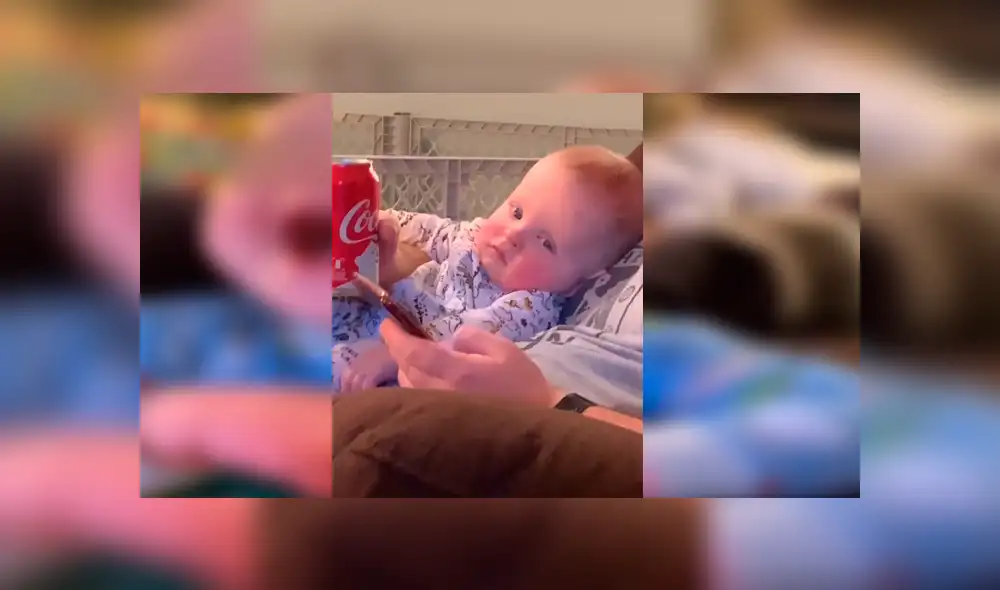 Video es viral en Facebook. Madre de gemelos se percató de la singular expresión de uno de los bebés mientras ella jugaba con el otro, y no dudó en grabarla