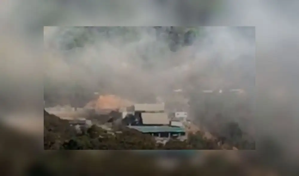 La explosión se registró en la operación minera denominada “Goldmins”. Foto: Captura. La explosión se registró en la operación minera denominada “Goldmins”. Foto: Captura.