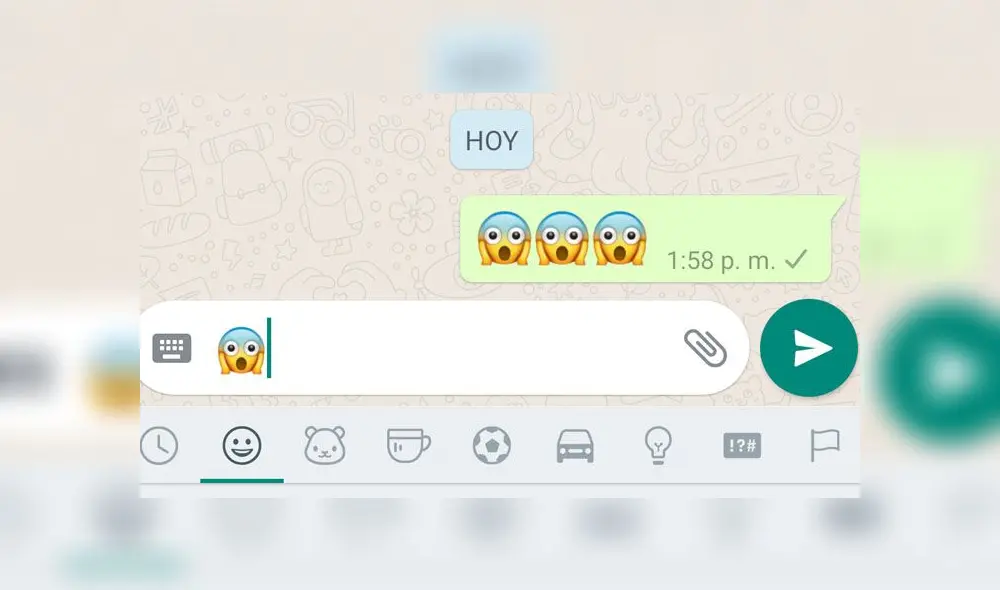 Este emoji de WhatsApp se puede usar para representar el horror y el susto Este emoji de WhatsApp se puede usar para representar el horror y el susto