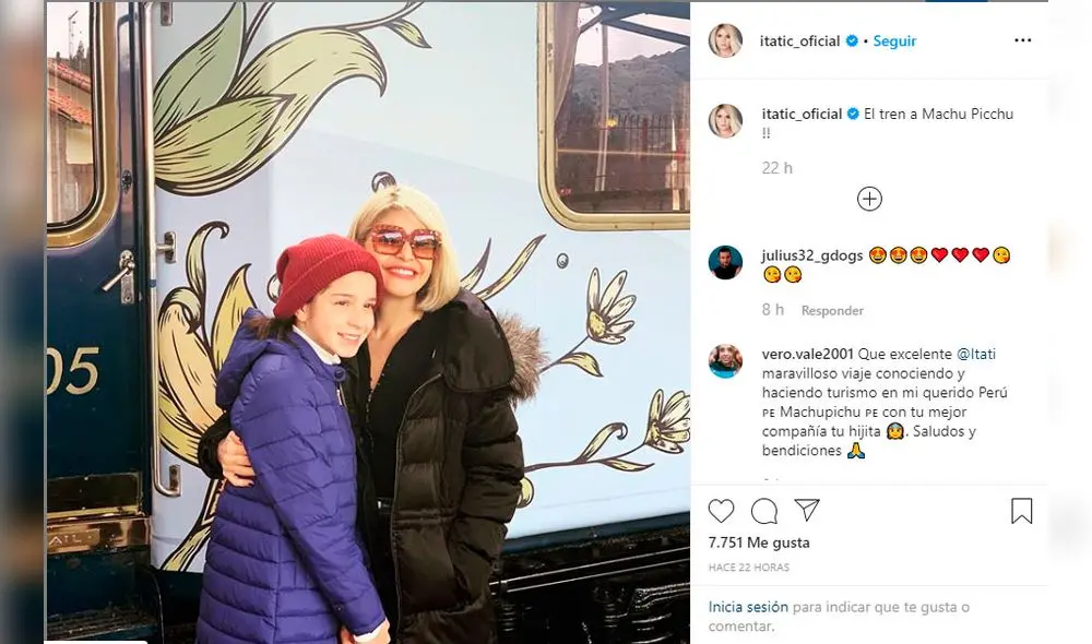 Itatí Cantoral visita el Cusco