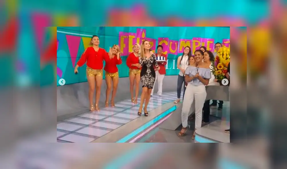 Juliana Oxenford recibió tremenda sorpresa en vivo por su cumpleaños [VIDEO]
