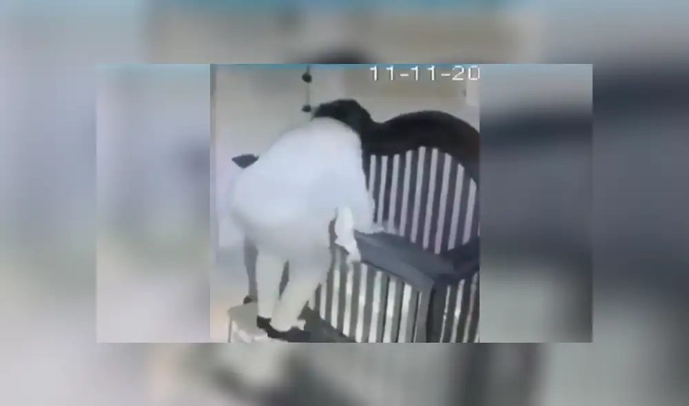 Youtube viral: Abuela intenta colocar a su nieto en la cuna y sufre terrible accidente [VIDEO]