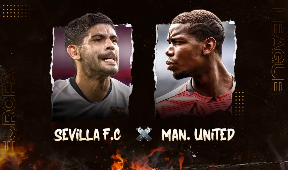 Sevilla vs. Manchester United por la semifinal de la Europa League. Gráfica: Fabrizio Oviedo/La República