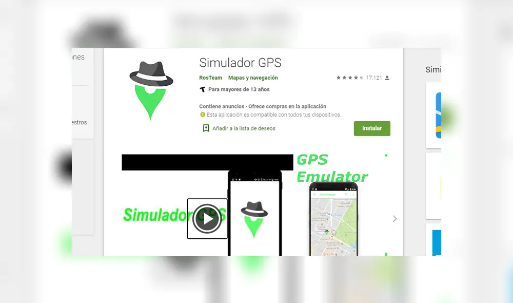 1. Baja esta app que está en Google Play. Foto: Captura.