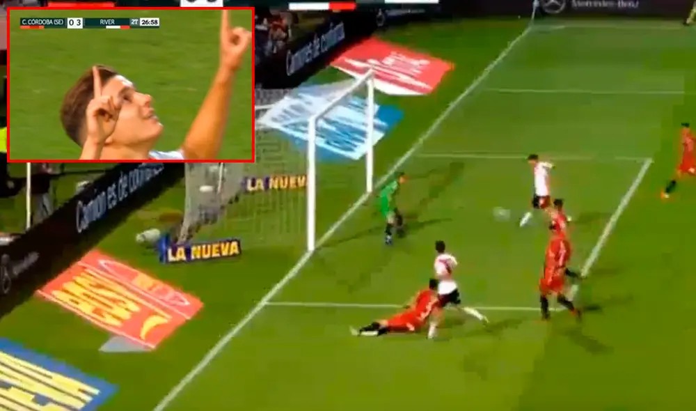 Julián Álvarez culminó una jugada de 20 pases para decretar la goleada de River Plate sobre Central Córdoba. | Foto: TyC Sports Julián Álvarez culminó una jugada de 20 pases para decretar la goleada de River Plate sobre Central Córdoba. | Foto: TyC Sports