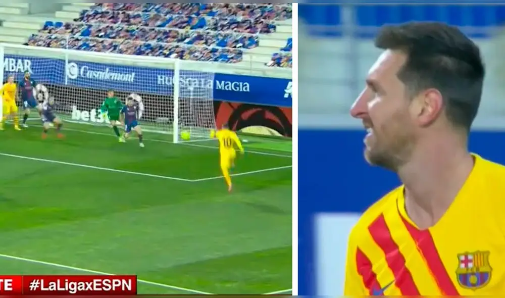 Lionel Messi jugó su partido 500 en LaLiga Santander. Foto: captura/Espn Lionel Messi jugó su partido 500 en LaLiga Santander. Foto: captura/Espn
