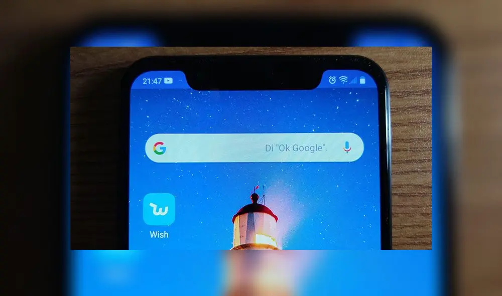 LG G8SThinQ tiene dos cámaras en su parte frontal.