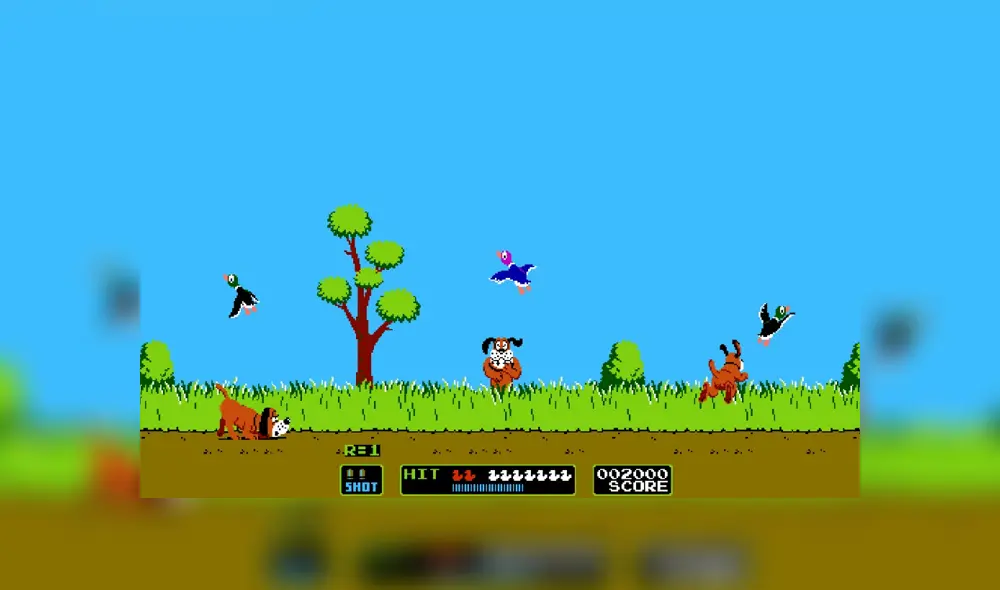 Desliza para ver los detalles de Duck Hunt, uno de los juegos más populares de la NES. Foto: Captura.