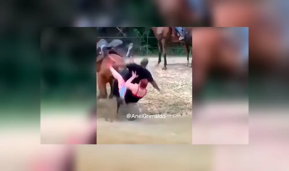 Facebook viral: pareja se sube a caballo para dar un paseo y este reacciona de la peor forma al sentir su excesivo peso [ Facebook viral: pareja se sube a caballo para dar un paseo y este reacciona de la peor forma al sentir su excesivo peso [