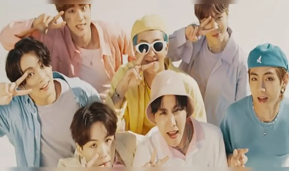 Desliza para ver más imágenes del MV "Dynamite" de BTS (RM, Jin, Jimin, Suga, J-Hope, Taehyung y Jungkook). Créditos: Big Hit