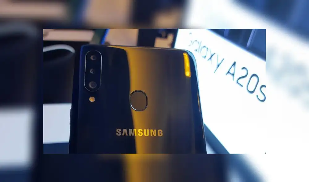 Samsung Galaxy A20s llega con triple cámara trasera.