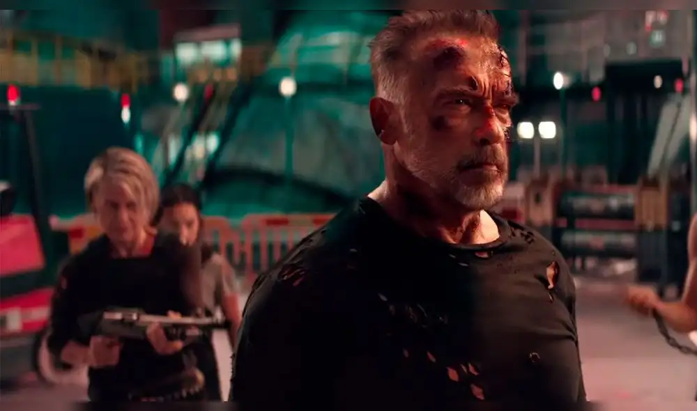 "Terminator: Dark Fate" marcará el regreso de Arnold y Linda como T-800 y Sarah Connor, respectivamente. Foto: Captura