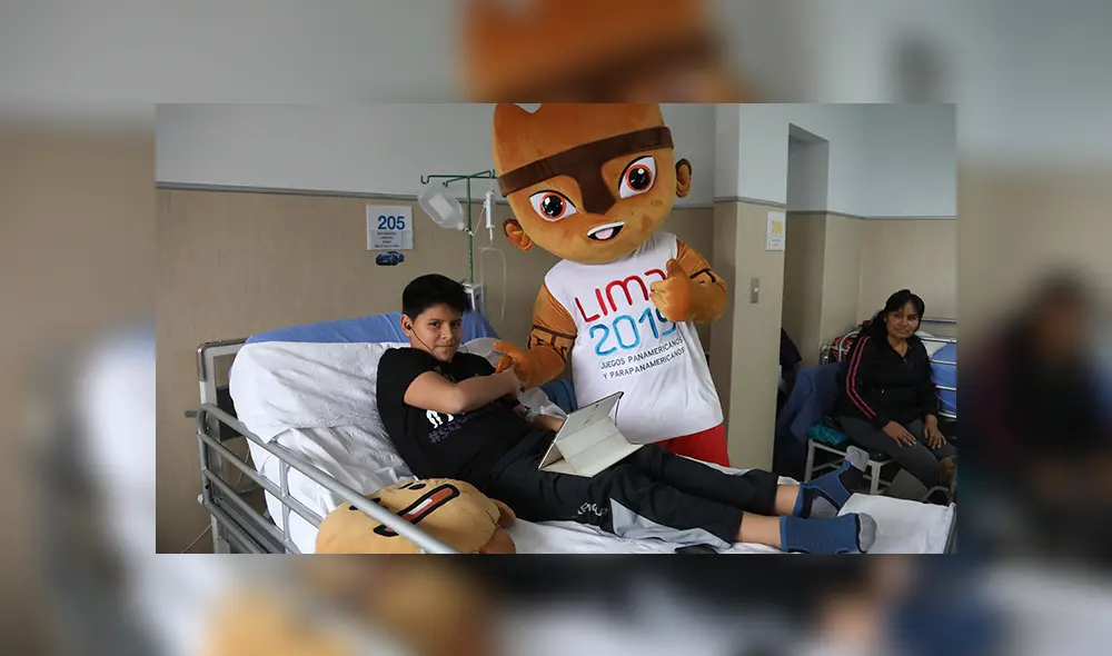 Milko llevó alegría a los niños del hospital Rebagliati. Milko llevó alegría a los niños del hospital Rebagliati.