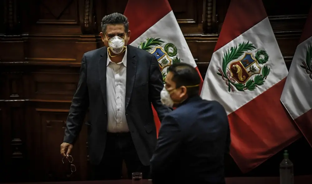 Manuel Merino, presidente del Congreso. Manuel Merino, presidente del Congreso.