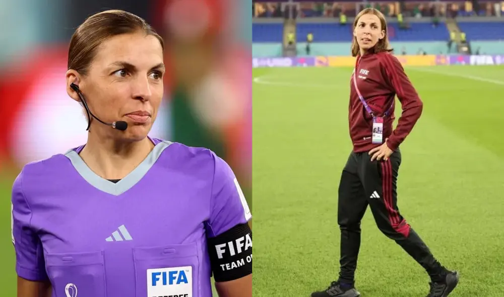 Stéphanie Frappart ya ha dirigido importantes partidos de UEFA Champions League, Europa League y otras competiciones del máximo nivel. Foto: compoosición LR/Reuters/TyC Sports