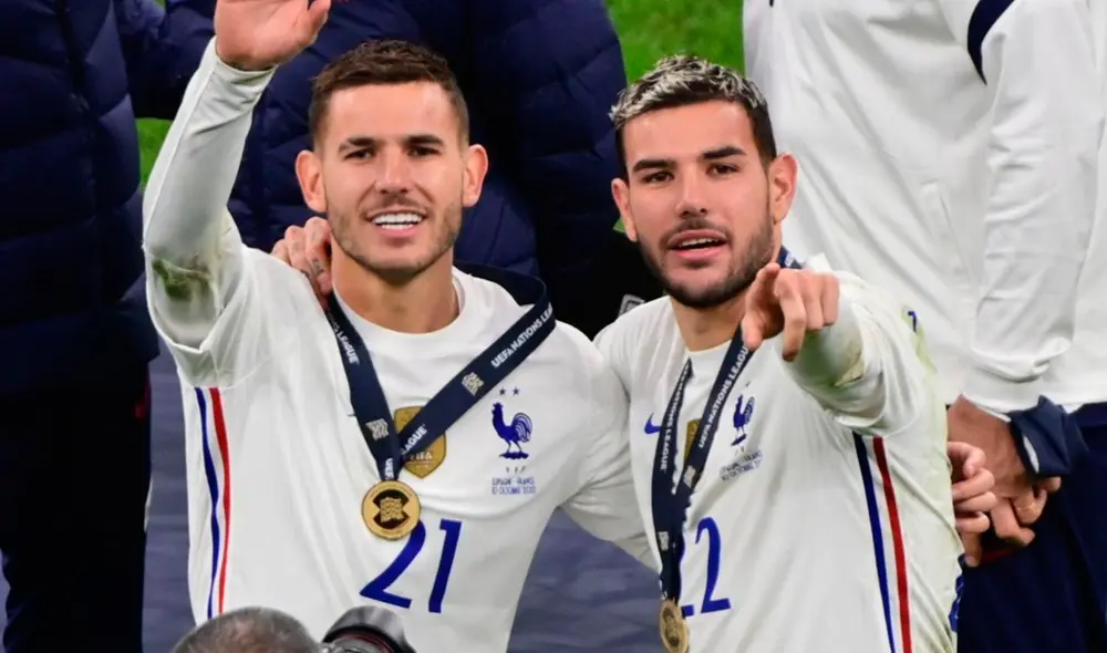 Lucas y Theo Hernández ganaron juntos una UEFA Nations League con Francia. Foto: EFE Lucas y Theo Hernández ganaron juntos una UEFA Nations League con Francia. Foto: EFE