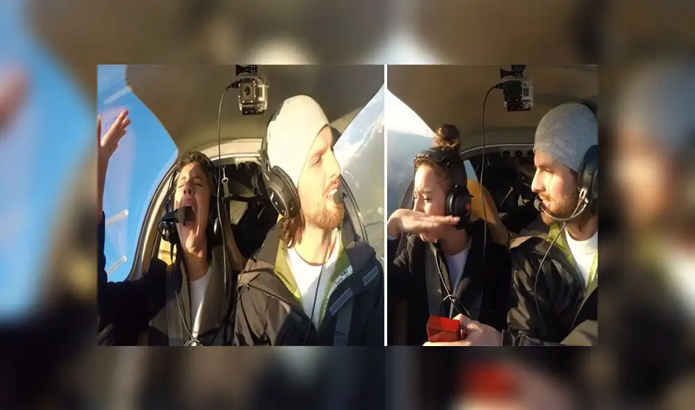 Desliza para descubrir la reacción de la joven al darse cuenta que su novia le estaba pidiendo matrimonio. Foto: Captura. Desliza para descubrir la reacción de la joven al darse cuenta que su novia le estaba pidiendo matrimonio. Foto: Captura.