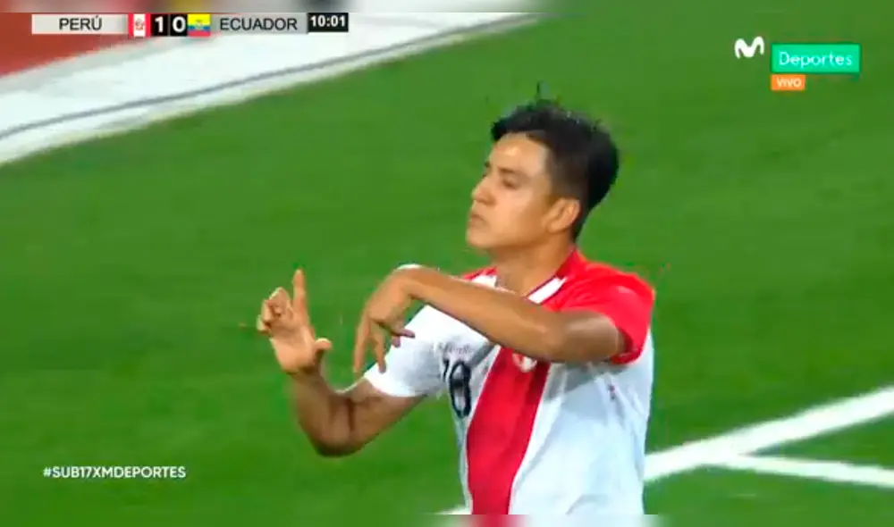 Perú vs Ecuador Sub 17: Óscar Pinto pone el 1-0 desde los doce pasos [VIDEO]