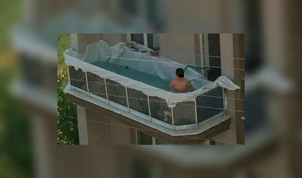 Twitter: Niño sorprende con su original 'piscina' en un balcón 