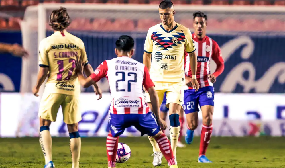 América contra San Luis por la Liga MX. (Créditos: Twitter)