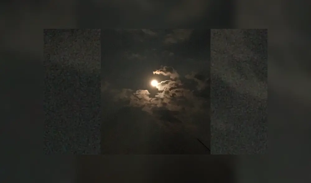 La luna rosa en Puebla. Foto: Twitter