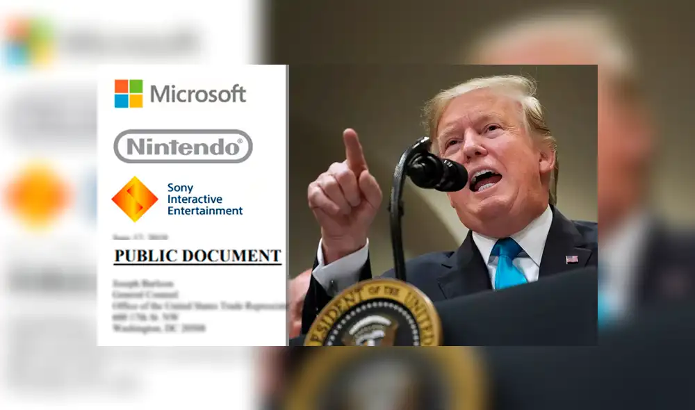 Nintendo, Sony y Microsoft se unen contra la tarifa de Donald Trump.