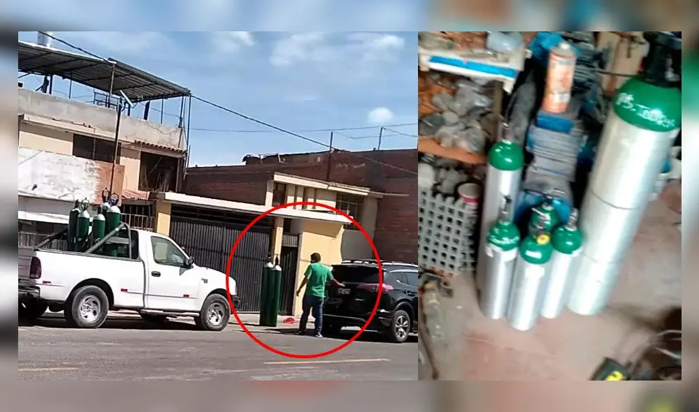 Arequipa. Hallan 7 balones de oxigeno en una vivienda sin permiso.