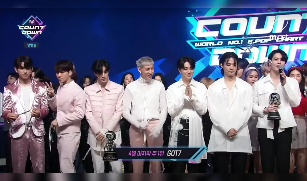 GOT7 ganó en M!Countdown. GOT7 ganó en M!Countdown.