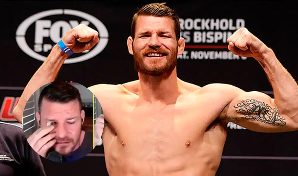 UFC: Michael Bisping se quita un 'ojo' durante entrevista en vivo